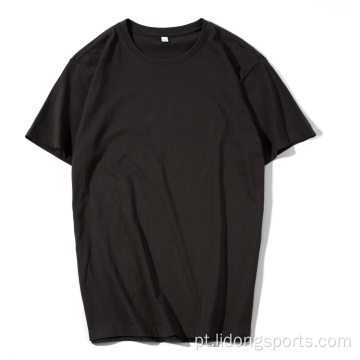 Camiseta masculina unissex liso 100% algodão de camiseta de tamanho grande